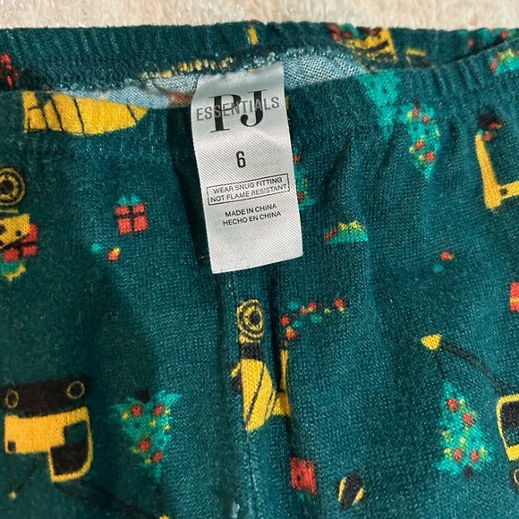 Christmas Pajamas with construction equipment - Picture 4 of 4